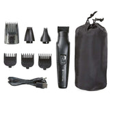 REMINGTONGraphiteAll-in-OneGroomingKit-Men-sHead-BodyTrimmerKitwithCombs-Black14-_1 - USA Mega Shop