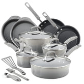 Rachael Ray 15 Piece Hard Enamel Nonstick Pots and Pans Set