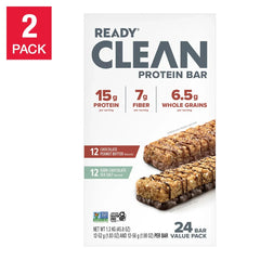 Ready Protein Bar, Chocolate Peanut Butter and Sea Salt, 24-count, 2 pack - USA MEGA SHOP