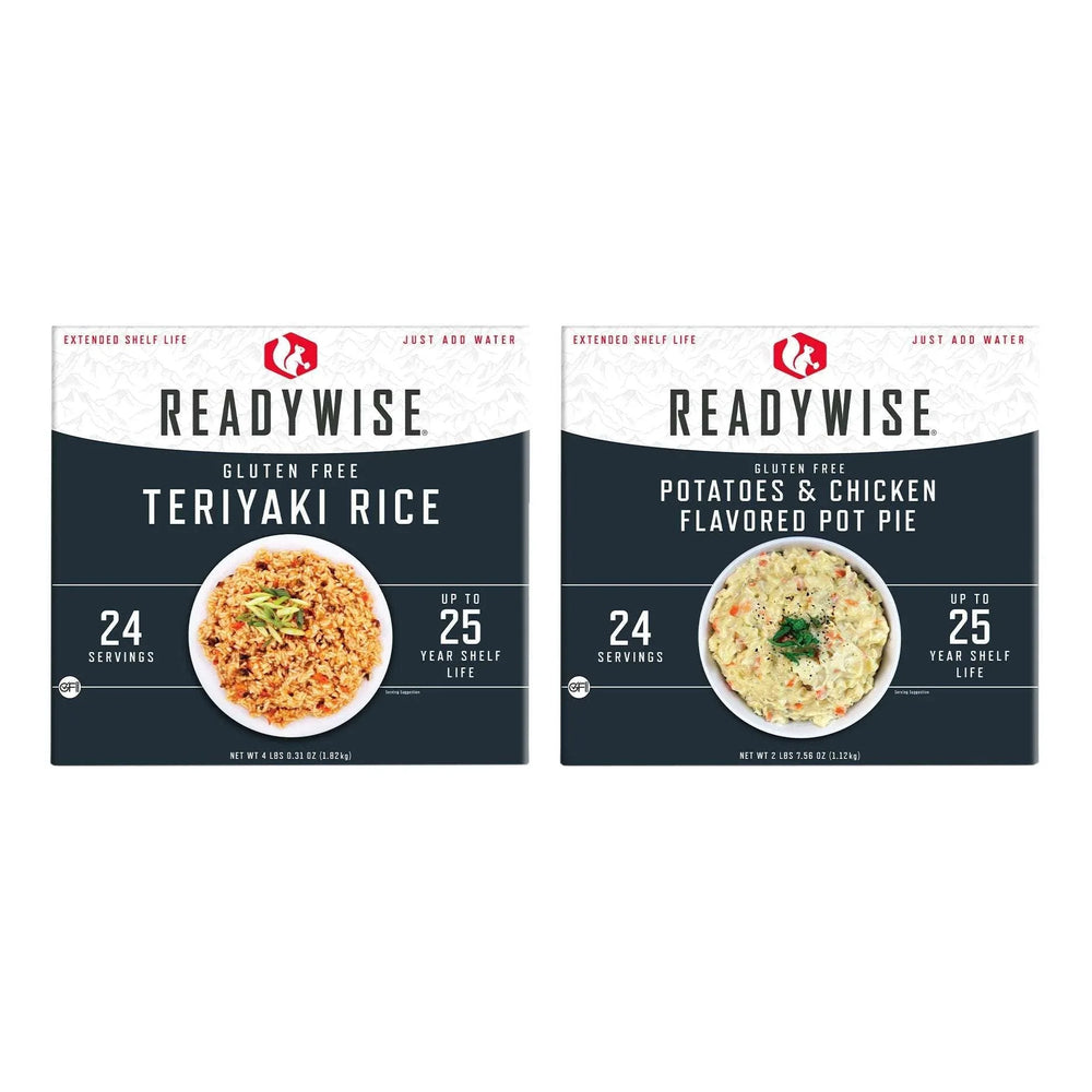 ReadyWise Gluten-Free Emergency Food Entree 2 Box Kit (48 Total Servings) - USA MEGA SHOP