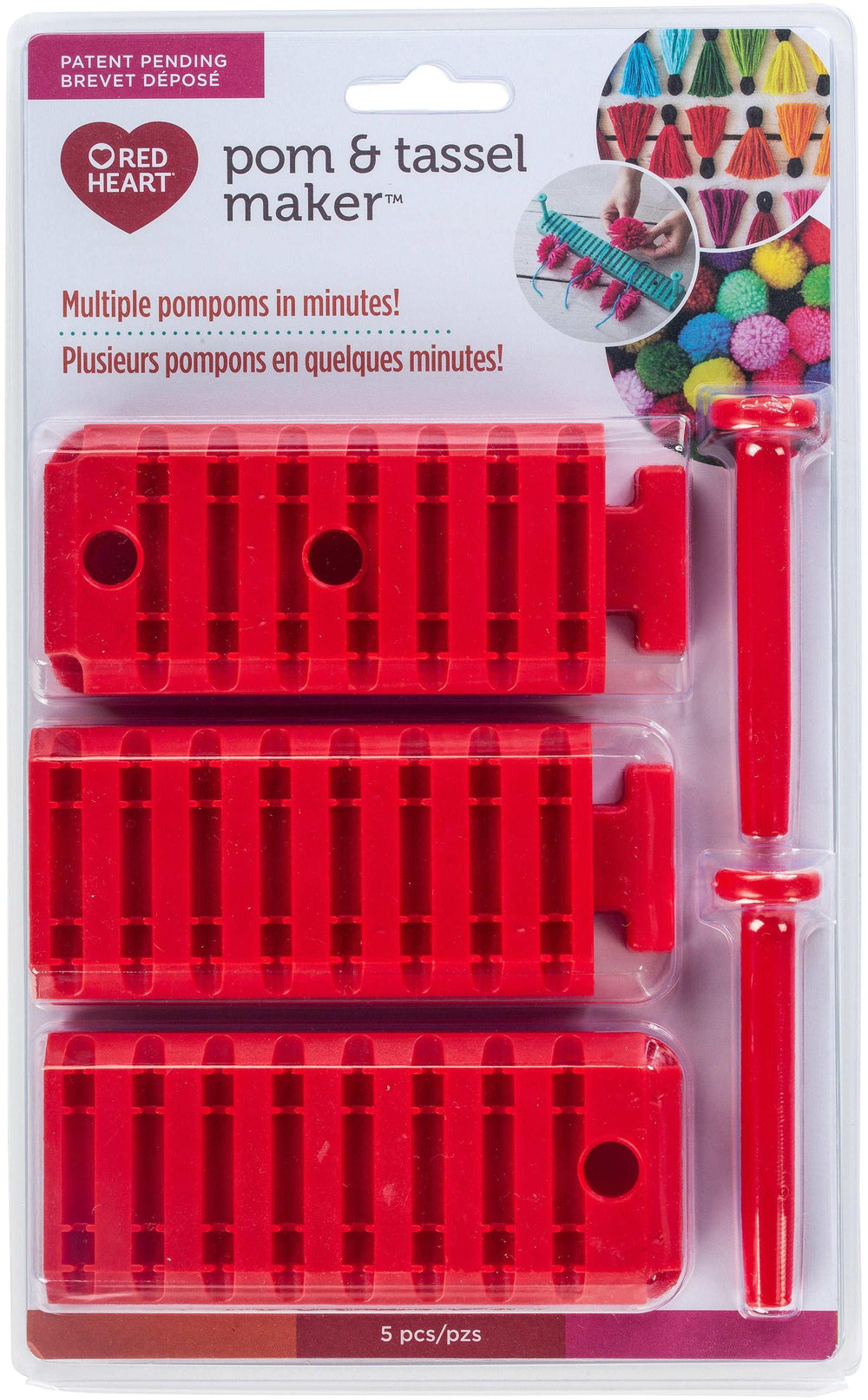 Red Heart Pompon & Tassel Maker-Red - USA MEGA SHOP