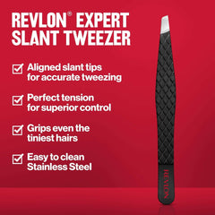 Revlon Expert Slanted Tweezer, Made With Stainless Steel, 1 Count