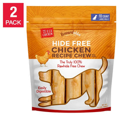 Rewardables Rawhide Free Chicken Chews, 10-count, 2-pack - USA MEGA SHOP