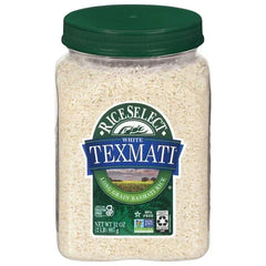 RiceSelect Texmati White Rice, American-Style Basmati Rice, Gluten-Free, Non-GMO, 2 lb Jar - USA MEGA SHOP