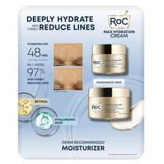 RoC Retinol Correxion Max Hydration Cream, 1.7 oz & 3.4 oz