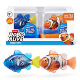 Robo-Alive-Robo-Fish-Robotic-Swimming-Turtle-Orange-Blue-by-ZURU-Water-Activated-Comes-with-Batt_8344_1 - USA Mega Shop