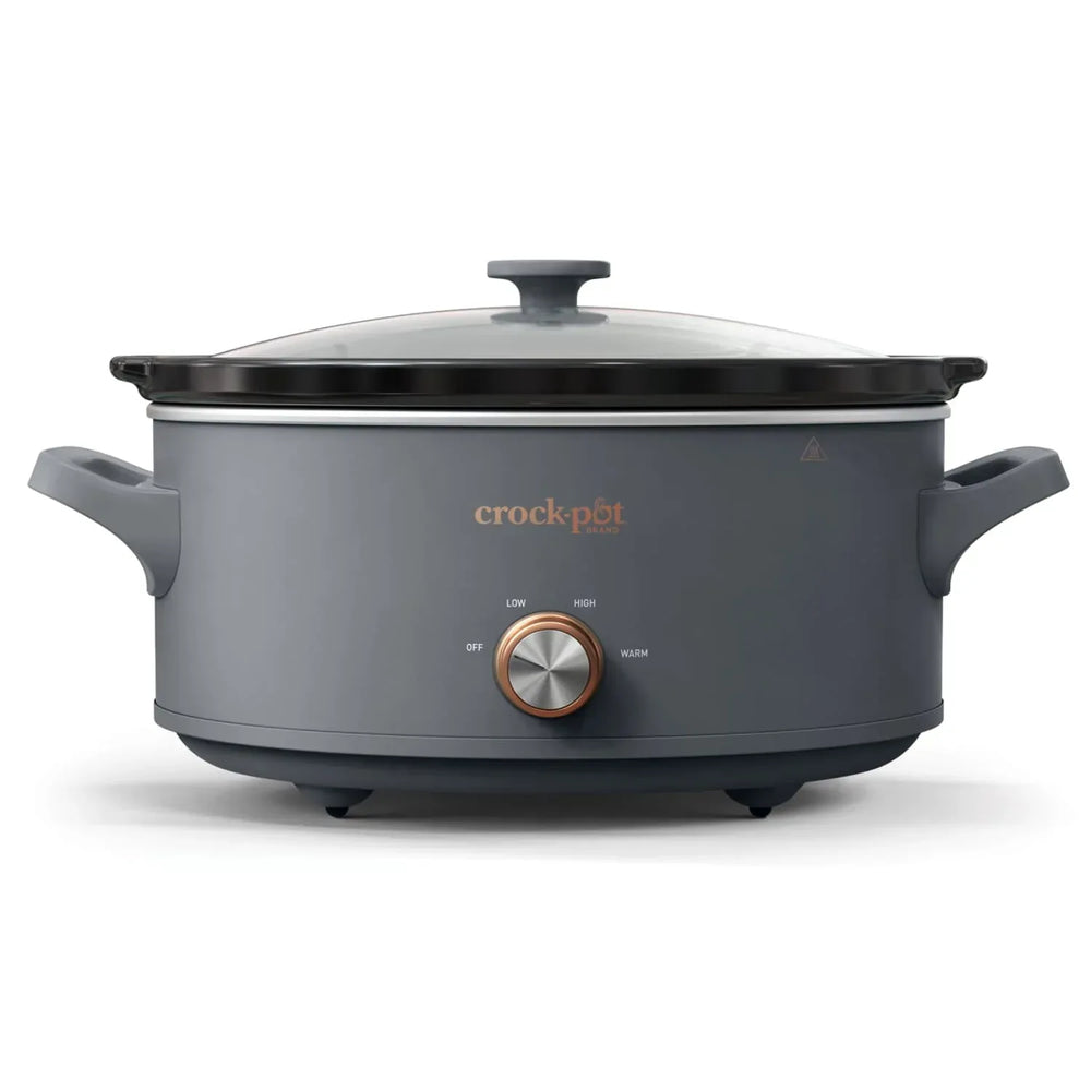Crock-Pot Manual 7-Quart Slow Cooker, Mussel Grey - USA MEGA SHOP