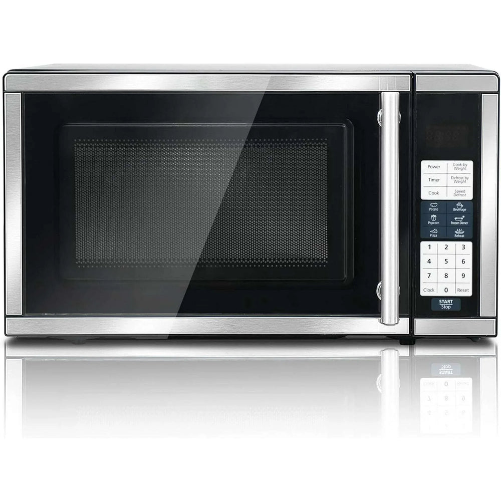 SMAD Countertop Microwave Oven 700W 10 Power Levels 6 Auto Menus 0.7 cu ft - USA MEGA SHOP