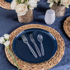 Party Bargains Disposable Cutlery set, SAPPHIRE Design, Clear Color, 360 Pieces: 180 Forks, 120 Spoons, 60 Knives - USA MEGA SHOP