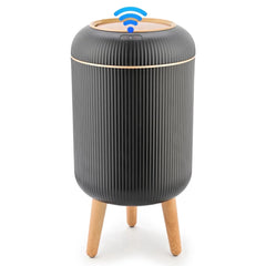 SUSLAS Trash Can with Motion Sensor, Touchless Automatic Lid and Waterproof Design, Smart Waste Bin for Bathroom Kitchen, 2.6 Gallon Plastic, Black