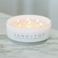 Sand + Fog 34oz Cocktail Candle with Rubber Wood Lid - USA MEGA SHOP