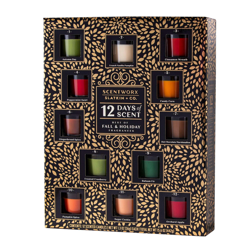 Scentworx Holiday 12 Days of Scent Advent Candle Calendar - USA MEGA SHOP