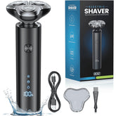ScootworksElectricRazorforMen_WaterproofCordlessElectricShaver_WetDryAdjustableSpeedsBeardTrimmerGroomingKitwithLEDDisplay_FastCharging10 - USA Mega Shop
