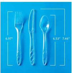 Member's Mark Clear Cutlery Combo Pack, Forks, Knives, Spoons (360 ct.)