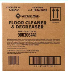 Member's Mark Commercial Floor Cleaner & Degreaser - 1 gal. (Choose Pack Size)