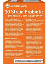 Member's Mark 10-Strain Probiotic Digestive Care Supplement Capsules, 84 ct.