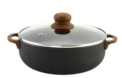 Imusa 4.4 Quart Black Caldero (Dutch Oven) with Glass Lid