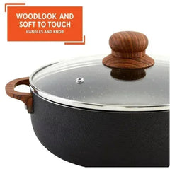 Imusa 4.4 Quart Black Caldero (Dutch Oven) with Glass Lid