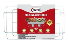 Sterno Folding Wire Chafing Rack, Standard Size, Silver