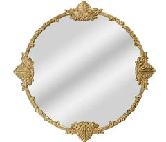 Beautiful Round Ornate Gold Frame Mirror 24" by Drew Barrymore