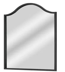 Crystal Art Gallery Traditional Framed Glass Arch Mirror, Black