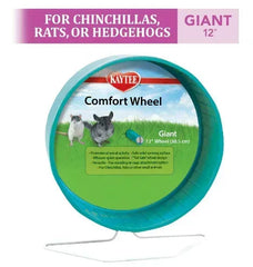 Kaytee Comfort Wheel Giant for Chinchillas, Rats and Other Small Animals, Plastic Exercise Wheel, 12 Inches, Blue