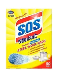 S.O.S. Steel Wool Soap Pads, 50 Ct