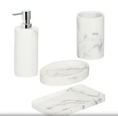 Honey-Can-Do 4-Pc. Bath Accessory Set - Marble