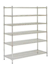 Berkley Jensen 48" 6-Shelf Steel Rack - Chrome