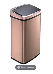 Nine Stars 13.2-Gal. Stainless Steel Sensor Trash Can - Gold