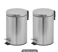 Innovaze Round Shape 6.6 Liter Pedal Bin, 2 ct.