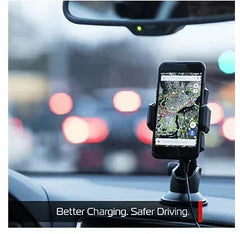 Tzumi Intelligrip Smart Dash Auto Mount with Wireless Charging - Black