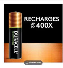 Duracell Rechargeable AA Pre-Charged Batteries, 6 ct.