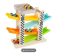 Toy Time 4-Pc. Wooden Car Ramp Race Car Set