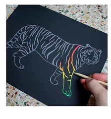 Art 101 Scratch and Color Art Kit with 103-Pc.