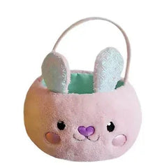 Hugfun Figural Plush 14" Easter Basket with Stuffed Animal