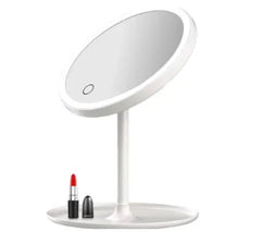 Vanity Mirror with 3 Lights, Touch Screen, Brightness Adjustable, Cosmetic (Pink) - Brands For Less USA