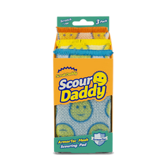 Scrub Daddy Scour Daddy Non-Scratch Scour Pads, 3 Count - USA MEGA SHOP
