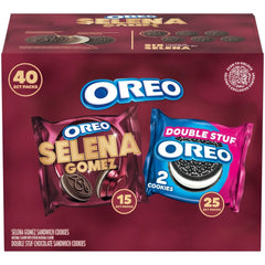 Selena Gomez & OREO Double Stuf Cookies Variety Pack, 1.02 oz., 40 pk. - USA MEGA SHOP