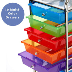 Seville Classics 10 Drawer Cart - USA MEGA SHOP
