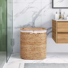 Seville Handwoven Water Hyacinth Laundry Hamper
