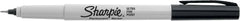 Sharpie Permanent Fine Tip Markers, Black, 24 Count