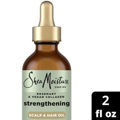 SheaMoisture Strengthening Scalp Oil & Hair Oil Rosemary & Vegan Collagen, 2 oz - USA MEGA SHOP