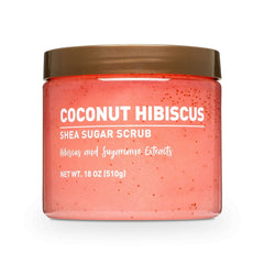 (3 pack) Shea Sugar Scrub, Coconut Hibiscus, 18 oz