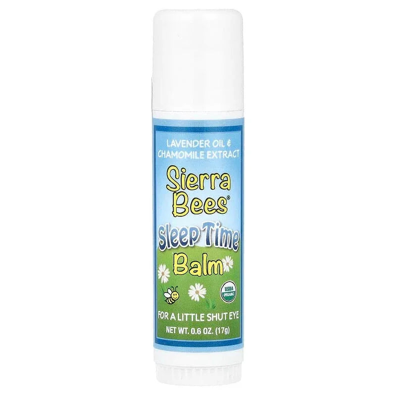 Sierra Bees, Sleep Time Balm Stick, Lavender & Chamomile, 0.6 oz (17 g) - USA MEGA SHOP