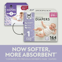 Member's Mark Premium Baby Diapers, Choose Size