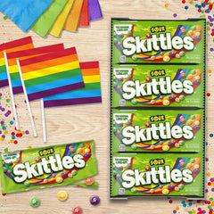 Skittles Sour Fruity Chewy Candy, Full Size, 1.8 oz., 24 pk. - USA MEGA SHOP