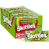 Skittles Sour Fruity Chewy Candy, Full Size, 1.8 oz., 24 pk. - USA MEGA SHOP