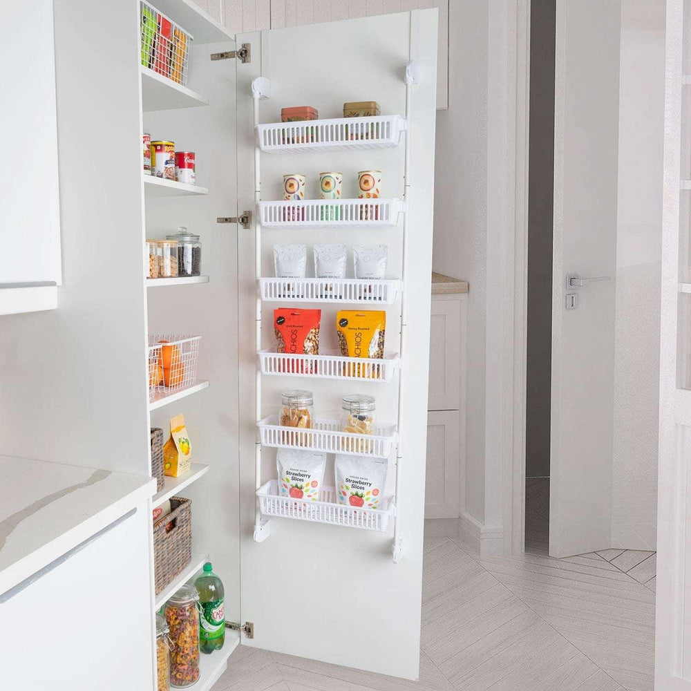 Smart Design 6-Tier Pantry Organizer with 6 Full Baskets, Choose Color - USA MEGA SHOP