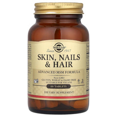 Halal Solgar, Skin, Nails & Hair, Advanced MSM Formula, Tablets
